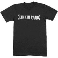 Rock Off officially Licensed Products Linkin Park Bracket Band Logo T-Shirt in Black | Size: XL