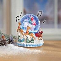 Eldo LED Musical Christmas Snow Globe with 8 Festive Melodies