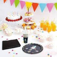 Cheetah 40 Piece Party Tableware Set Robot | Size: 1 Pack
