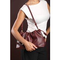 Where's That From Women's 'Auric' Drawstring Shoulder Bag in Maroon