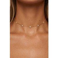 MUCHV Women's Gold or Silver Necklace With Star Charms
