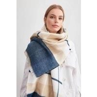 WOVCOR Women's Soft Woven Check Pattern Scarf