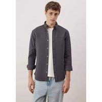 WOVCOR Men's Men's Button Through Overshirt in Dark Grey | Size: Small