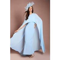 Coast Women's Cape Sleeve Maxi Dress in Pale Blue | Size: 8