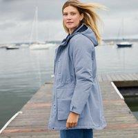 Lands' End Women's Squall Insulated Waterproof Coat in Pale Blue | Size: 14-16