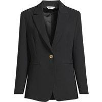 Lands' End Women's Crepe Blazer in Black | Size: 14-16