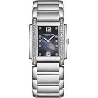 STHRLING Original Women's Stuhrling Serafine 4089 36mm Quartz MOP Dial Crystal Watch in Charcoal