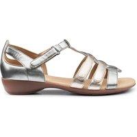 Hotter Women's Wide Fit 'Solei' Gladiator Sandals in Metallics | Size: 5