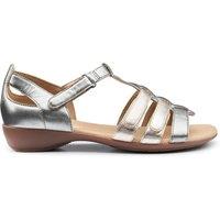 Hotter Women's Wide Fit 'Solei' Gladiator Sandals in Metallics | Size: 6.5