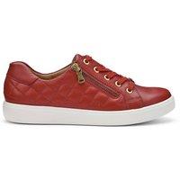 Hotter Women's 'Wonder' Quilted Trainers in Dark Red | Size: 6.5