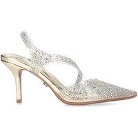 Carvela Women's 'Symmetry Court Vinyl 80' Heels in Gold | Size: 4