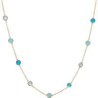 Latelita Women's Sardinia Necklace Gold The Blues in Blue
