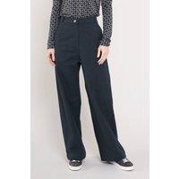 Nomads Clothing Women's Cotton Wide Leg Trousers in Black | Size: 14