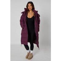 Urban Bliss Women's Seamless Mid Length Puffer in Purple | Size: 14