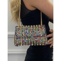 SVNX Women's Multicolour Embellished Shoulder Bag