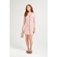 Pretty You London Women's Bamboo Nightshirt in Pink | Size: 14