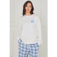 ELAINA FASHION Women's Sweet Side Cotton Pyjama Set | Size: 8