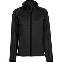 TEE JAYS Women's Stretch Fleece Jacket in Black | Size: 16