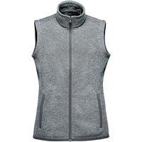 Stormtech Women's Avalante Knitted Heather Full Zip Gilet in Dark Grey | Size: 2XL