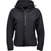 TEE JAYS Women's Urban Adventure Padded Jacket in Black | Size: 2XL