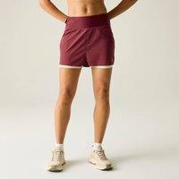 Dare 2b Women's Nimble 2-in-1 Active Shorts in Burgundy | Size: 10