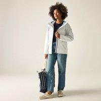 Regatta Women's Bayletta Hooded Waterproof Jacket in White | Size: 12
