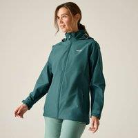 Regatta Women's Daysha II Waterproof Hooded Shell Jacket in Teal | Size: 10