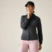 Regatta Women's Ferna Marl Full Zip Hooded Stretch Midlayer in Dark Grey | Size: 14