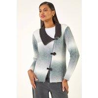 Roman Women's Ombre Buttoned Knit Cardigan | Size: 12