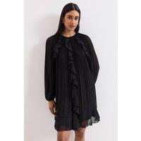 Phase Eight Women's Layla Frill Swing Dress in Black | Size: 12