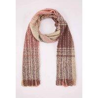 WOVCOR Women's Check Boucle Tassel Oversized Knit Winter Scarf