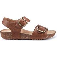 Hotter Women's 'Tourist II' Cork Wedge Sandals in Tan | Size: 8