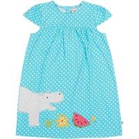 Frugi Girl's Little Lindsay Dress in Blue | Size: 2-3 Years