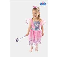 Peppa Pig Girl's Officially Licensed Fairy Princess Dress With Tiara & Wand Girls Costume | Fancy Dress, Parties, & Role Play | Ages 1 - 6