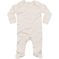 Babybugz Girl's Cotton Envelope Neck Sleepsuit in Natural | Size: 3-6 m