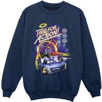 DC Comics Boy's Time For Action Sweatshirt in Navy | Size: 3-4 Years