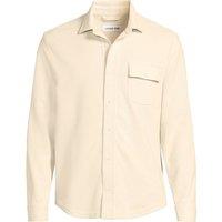 Lands' End Men's Knit Waffle Shirt in Ivory | Size: XL