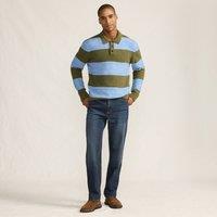 Lands' End Men's Stretch Denim Classic Fit Jeans in Dark Blue | Size: 34L