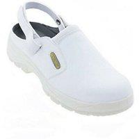 Delta Plus Men's Hygiene Non Slip Safety Clog Workwear in White | Size: 4