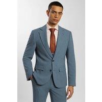 Steel & Jelly Men's Half Lined Three Piece Suit in Blue | Size: 48R