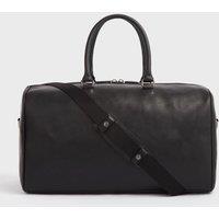 OSPREY LONDON Men's The Carter Leather Holdall Bag in Black