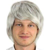 I Love Fancy Dress Men's Short Wig - Grey | Size: 24 Pack