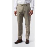 Alexandre Silver Label Men's Tailored Fit Donegal Trousers in Beige | Size: 44R