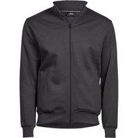 TEE JAYS Men's Plain Navy Cardigan in Dark Grey | Size: 3XL