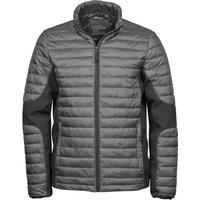 TEE JAYS Men's Crossover Padded Jacket in Pale Grey | Size: 3XL