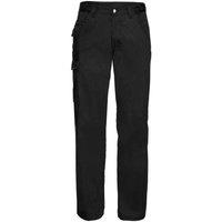 Russell Men's Polycotton Twill Work Trousers in Black | Size: 30R