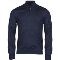 TEE JAYS Men's Half Zip Sweatshirt in Navy | Size: 2XL