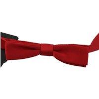 Dolce & Gabbana Men's Red 100% Silk Slim Adjustable Neck Papillon Bow Tie