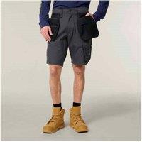 Hard Yakka Men's Raptor Active Holster Pocket Shorts in Grey | Size: 30R