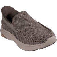 Skechers Men's POLLARD WILFRED Dual Gore Moc Toe Slip-Ins Taupe | Size: 8